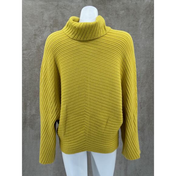 Moth Anthropologie Sweater Womens Small Gold Knit Tisbury Turtleneck Oversized - Picture 5 of 12